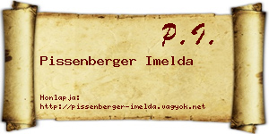 Pissenberger Imelda névjegykártya